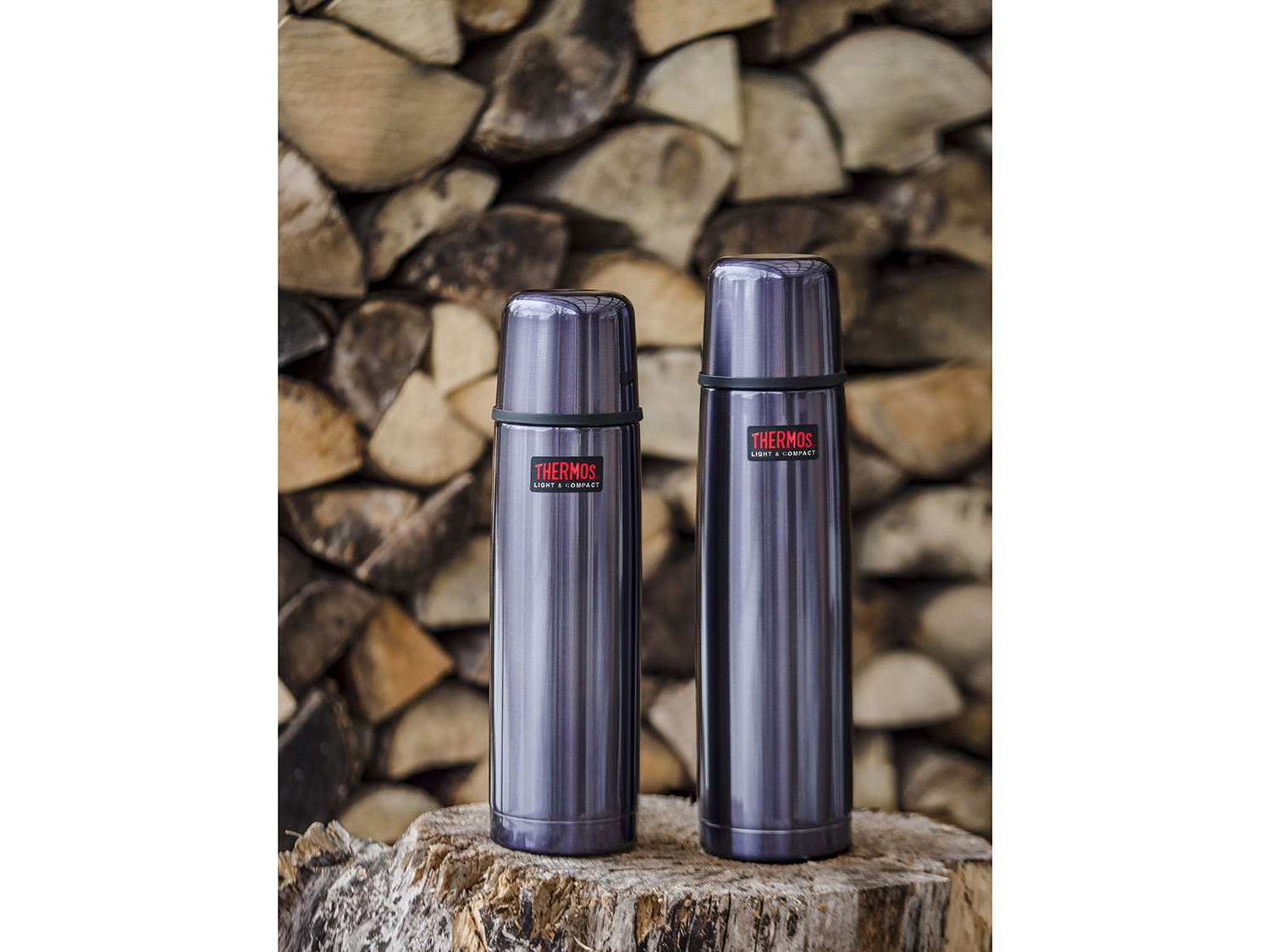 Termoflaske Light & Compact 0,75 liter Midnight Blue stål