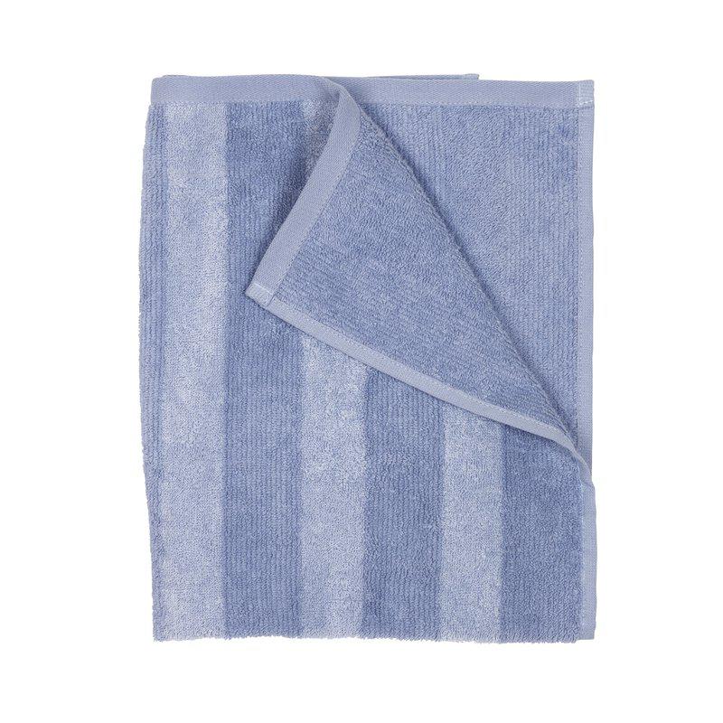 Fondaco - Håndklæde Stripe 50X70 Lys blå