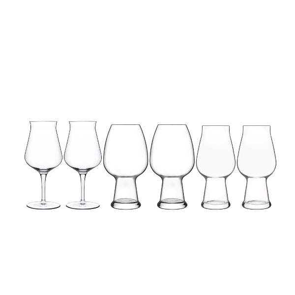 Luigi Bormioli Birrateque Ølglassæt tester, ale og hvede 3 x 2 stk. Klar Luigi Bormioli Birrateque Ølglassæt tester, ale og hvede 3 x 2 stk. Klar