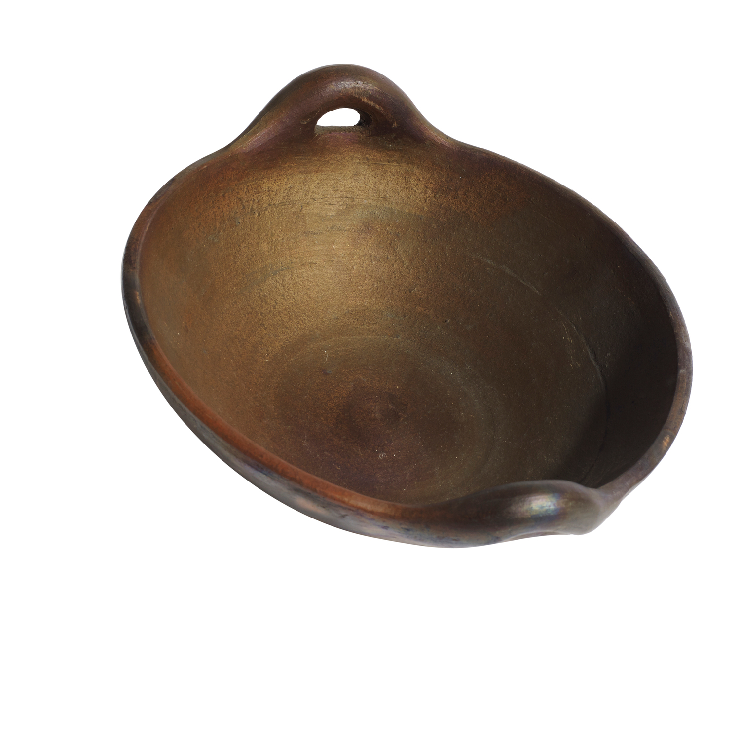 Hazel Skål m. Håndtag L - Brun/Sort, Ø24xH9 cm - Terrakotta - Brun/Sort