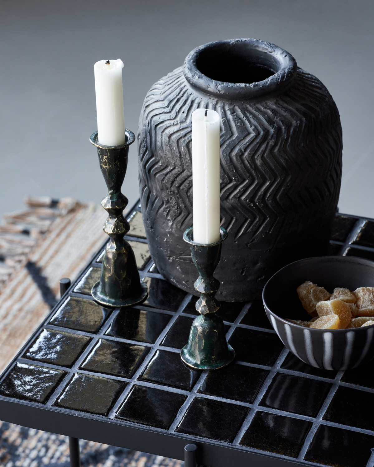 House Doctor - Lysestage, Mero, Sort billede