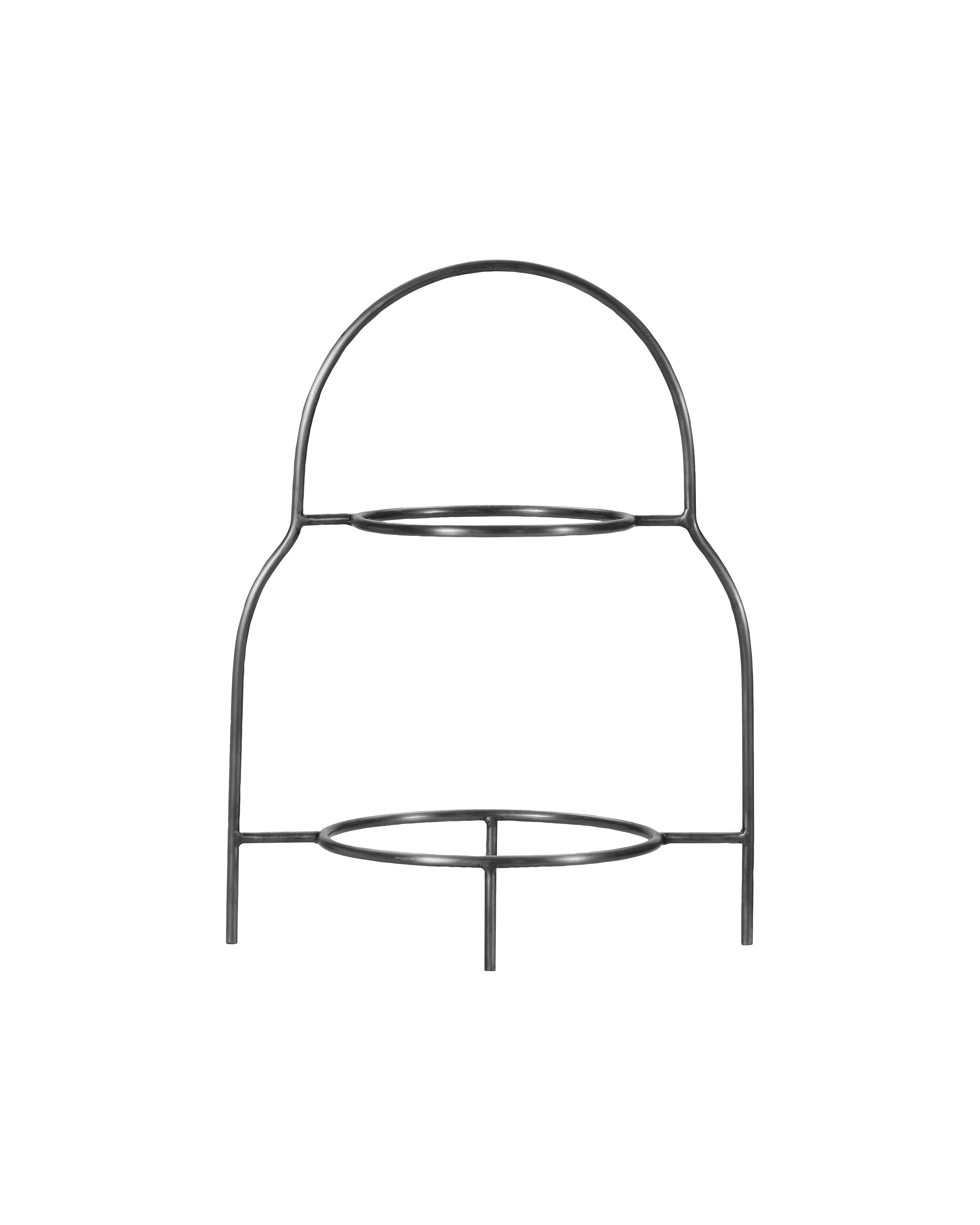 House Doctor - Tallerkenopsats, Sana, Sølv finish billede