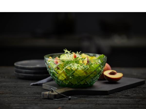 Lyngby Glas Sorrento Salatskål Dia 24 cm Grøn