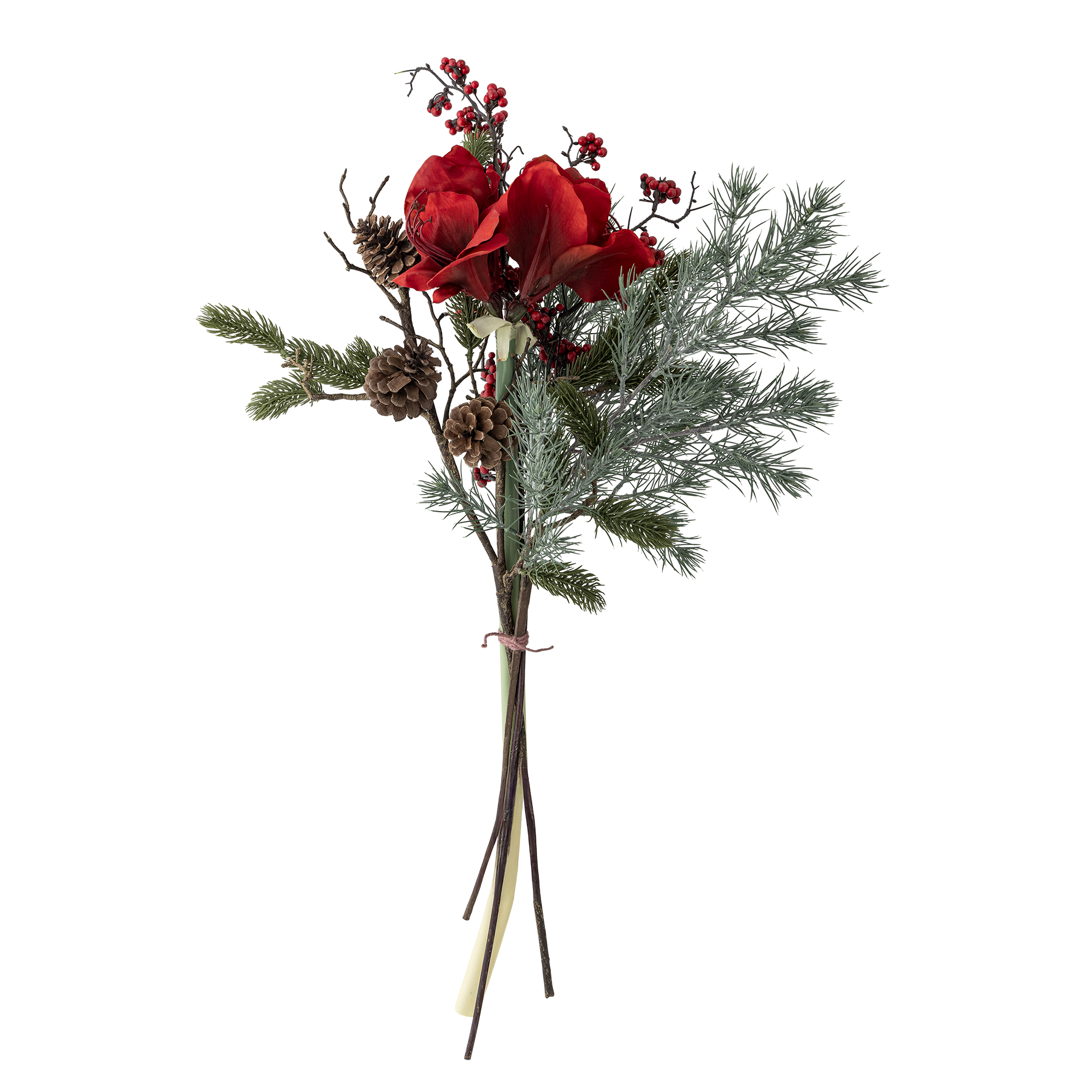 Bloomingville - Rubia Buket, Rød, Kunstige Blomster, D45xL105 cm