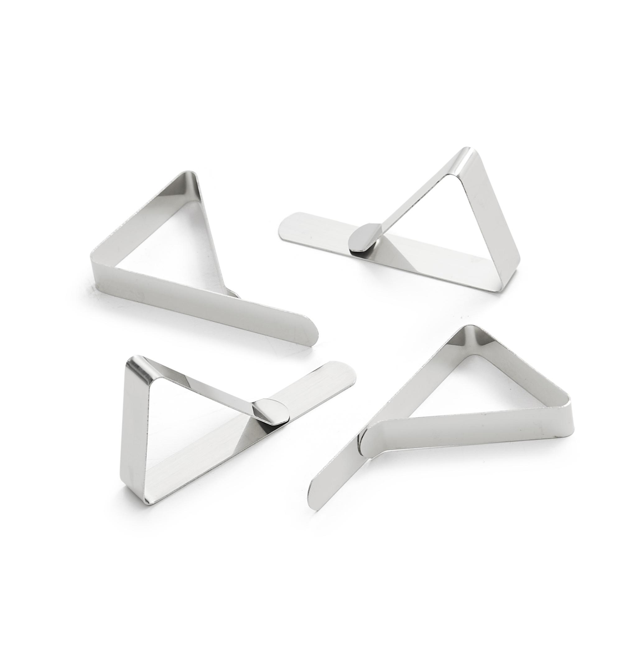 Engholm Textiles - Dugklemmer sølv, 4 stk