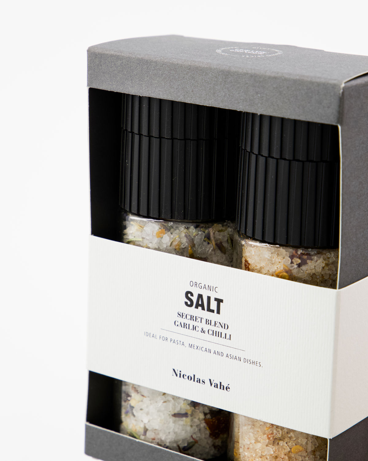 Nicolas Vahé - Gaveæske, Organic Secret blend & Salt, Garlic & Chilli