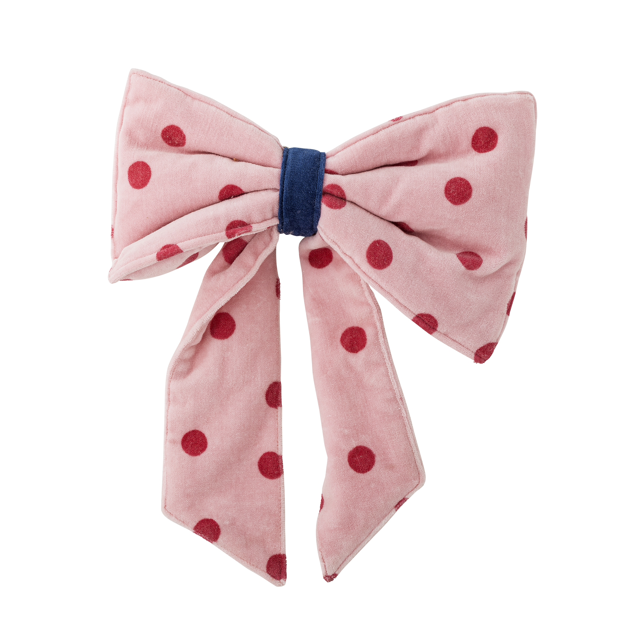 Bloomingville - Ruby Dekorations Sløjfe, Rosa, Bomuld, L30xW40 cm