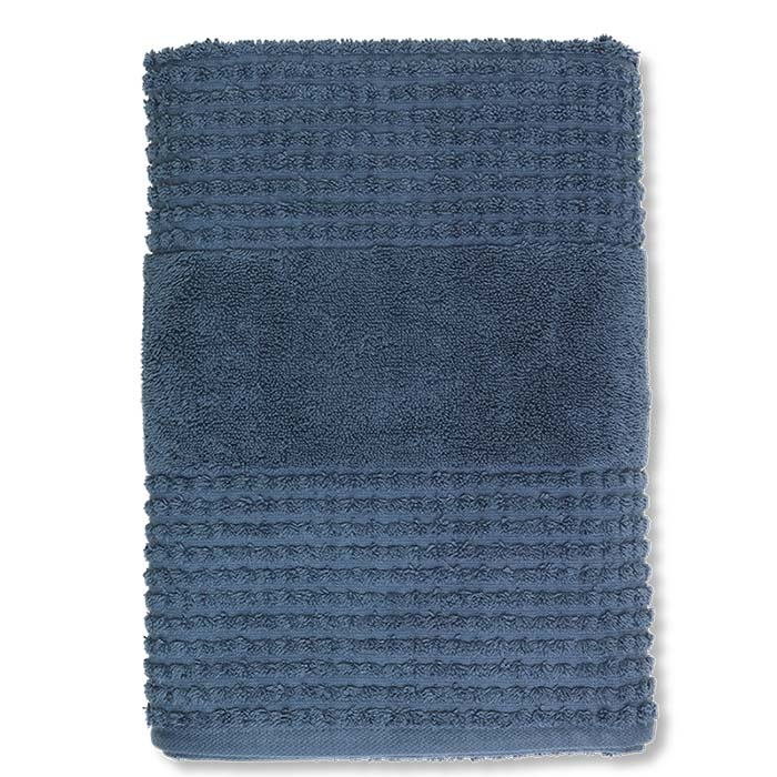 Billede af Juna - Check Håndklæde mørk blå 50x100 cm