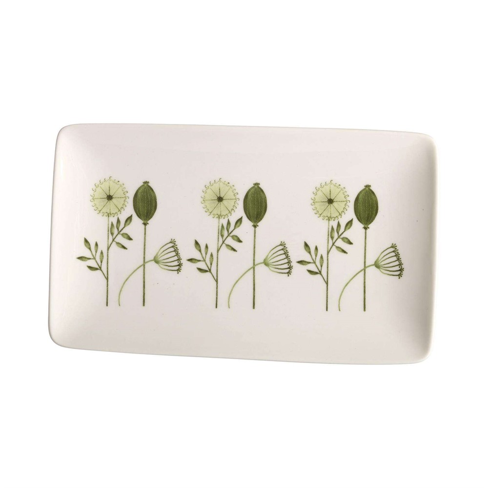 Nääsgränsgården - Plate Seed, green L.21cm, B.13cm