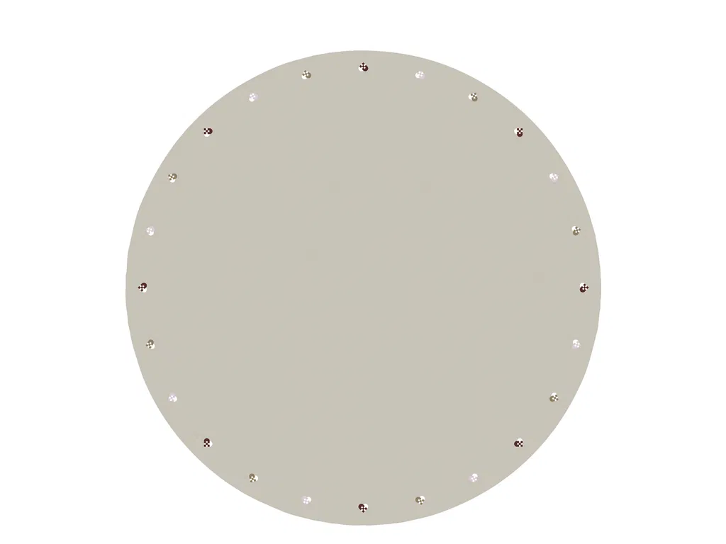 Södahl Juletræstæppe Dia 110 Christmas Hearts Embroidery Rose