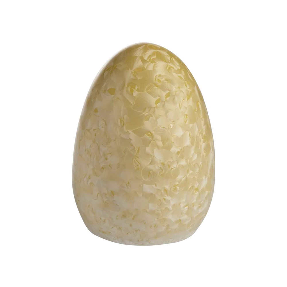 Nääsgränsgården - Porcelain egg, yellow H.10cm/ø7,4cm