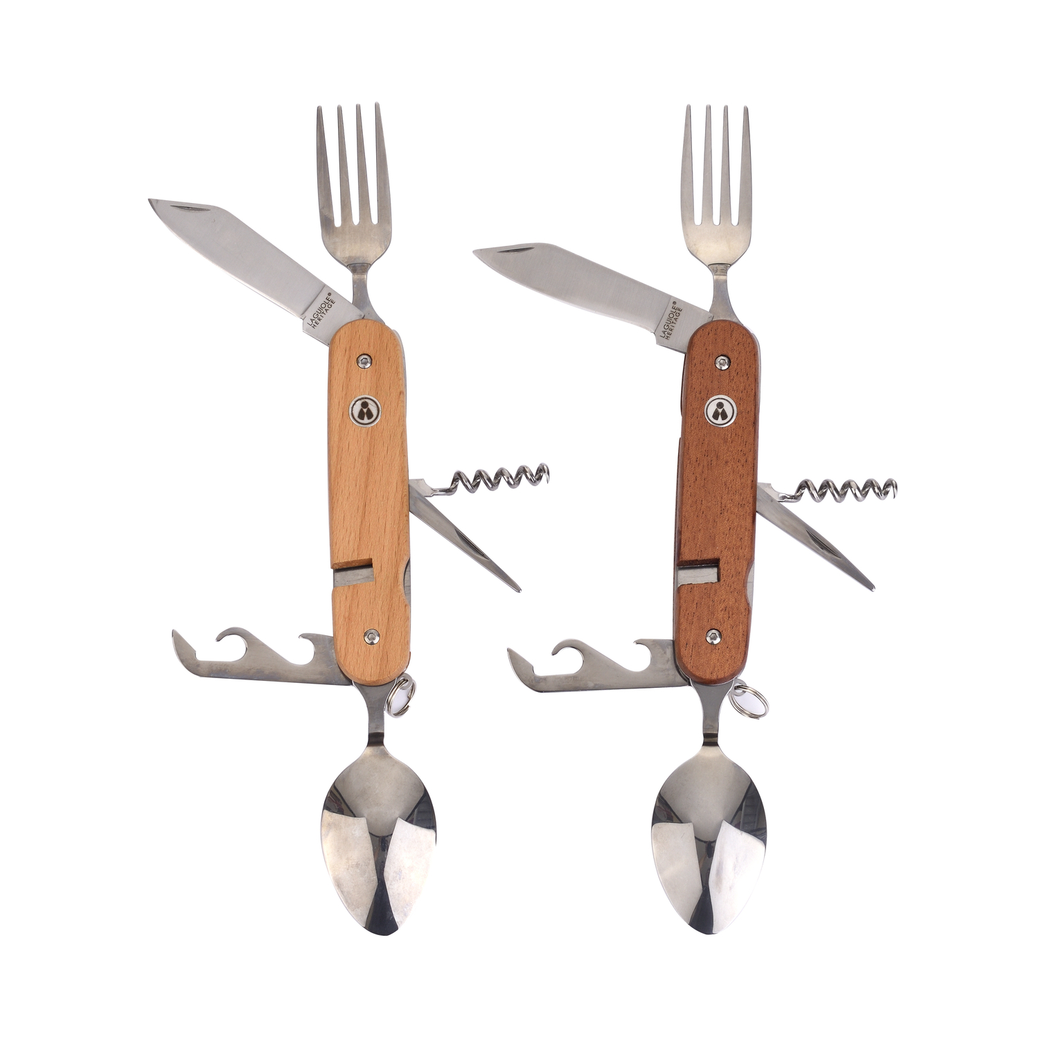Laguiole Herit Camping Fold Bestiksæt, 2 stk