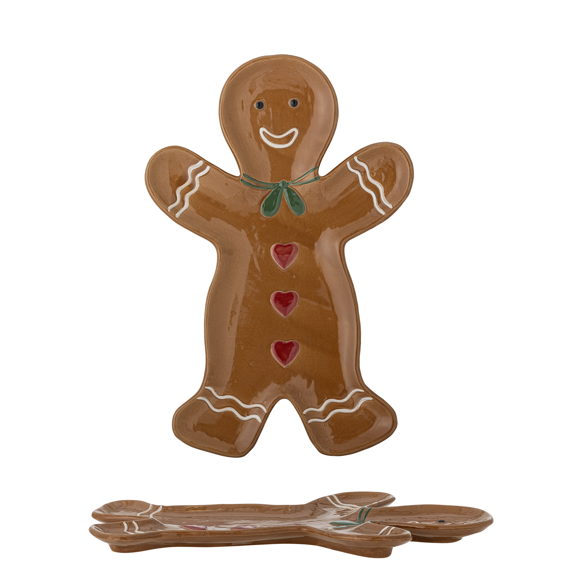 Bloomingville - Ginnie Serveringsfad, Brun, Stentøj, L30,5xH1,5xW20,5 cm