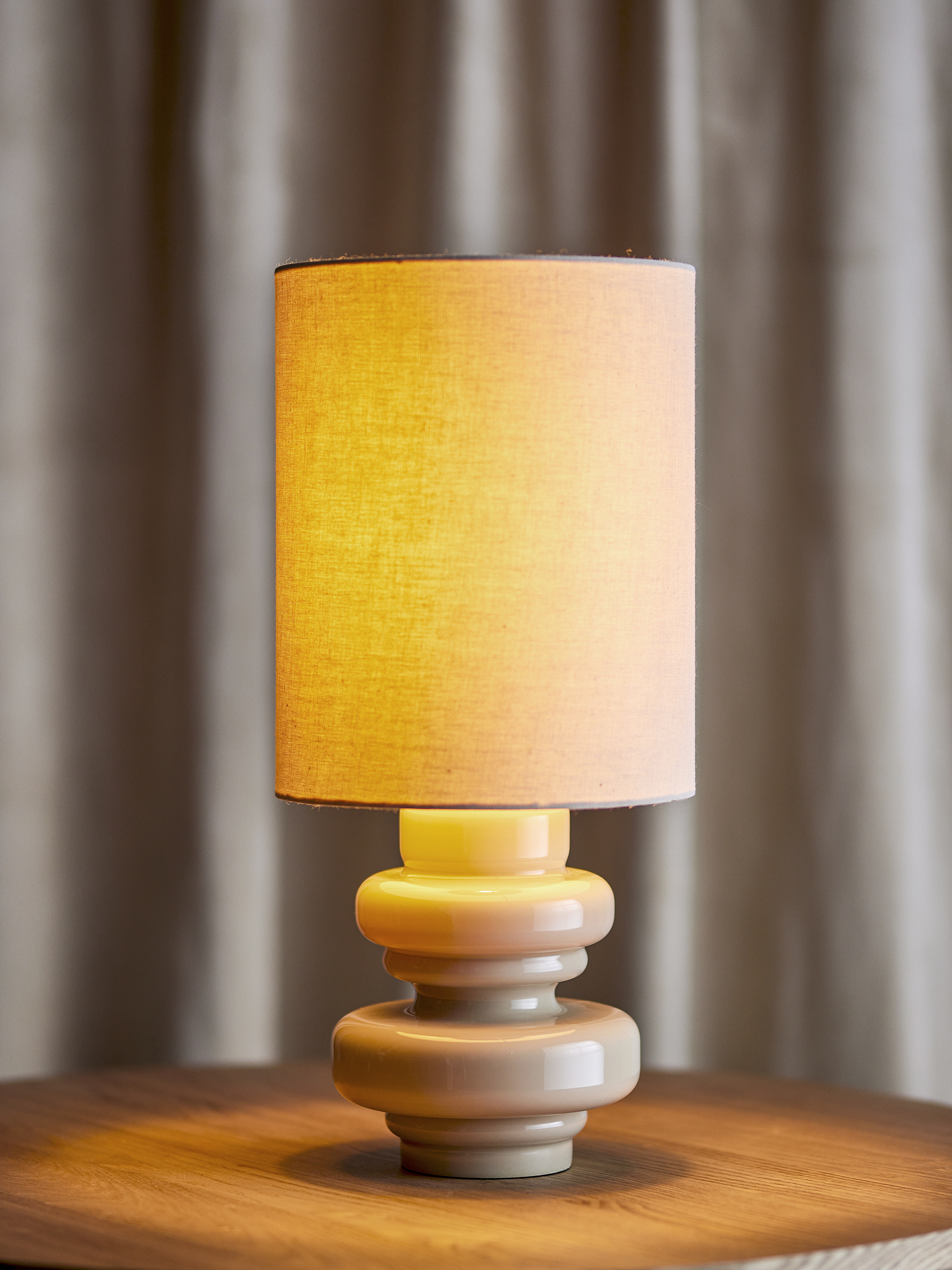 Fabiola Bordlampe, Natur, Glas, D24xH51 cm