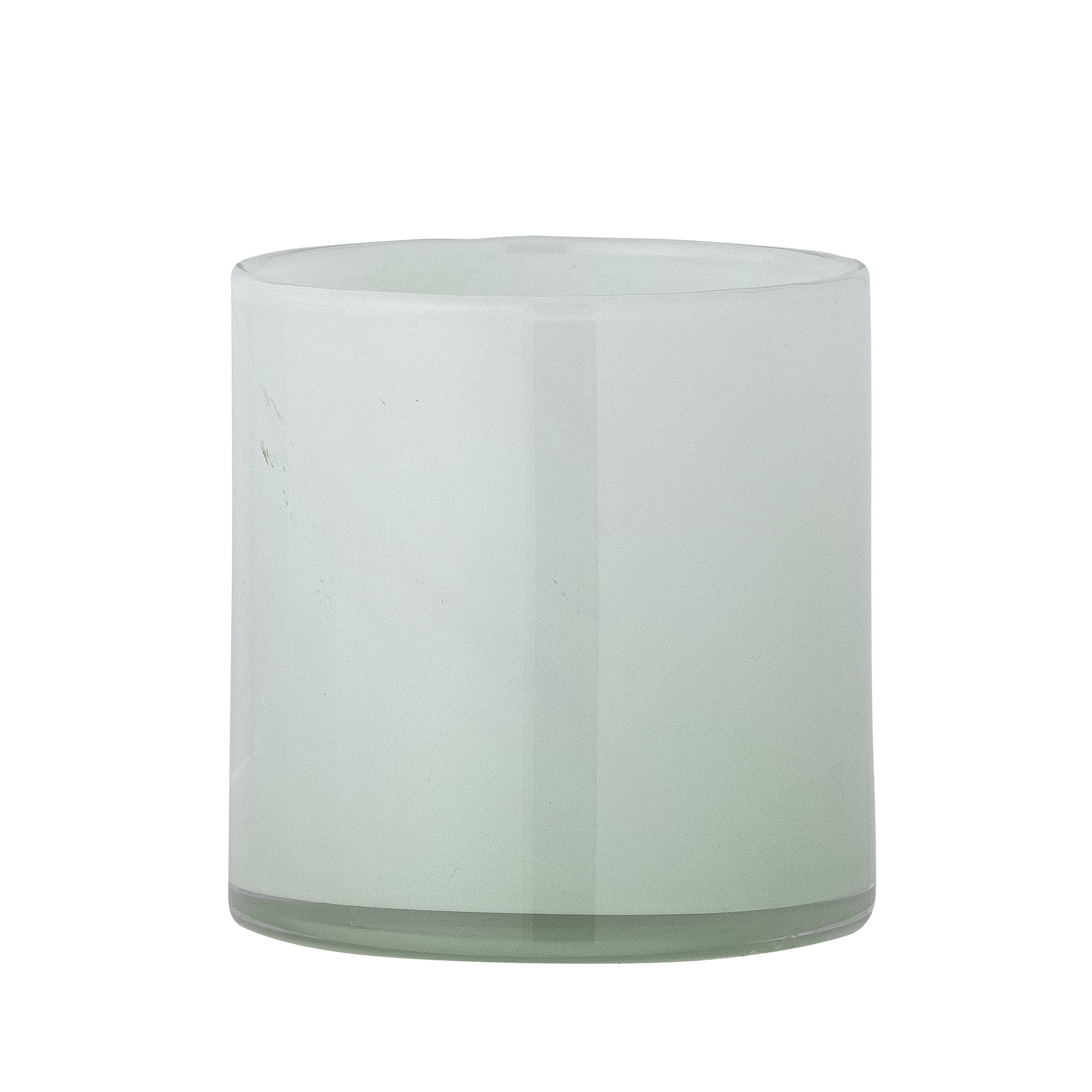 Bloomingville - Sakkara Fyrfadsstage, Grøn, Glas, D8xH8 cm billede