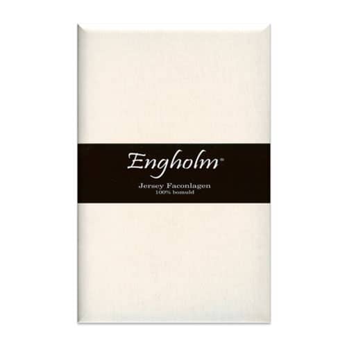 Engholm Textiles - Jersey faconlagen, Off White, 180x200x45cm