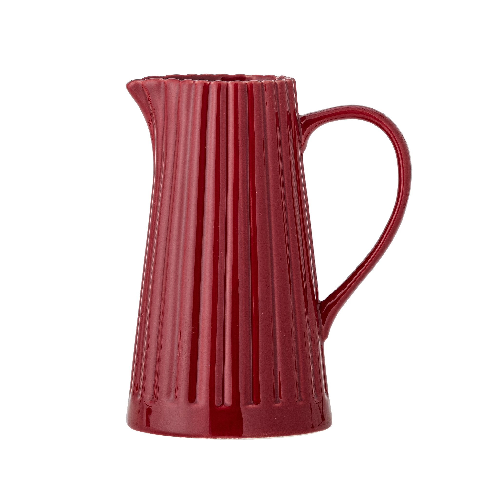 Bloomingville - Latina Kande, Rød, Stentøj, D20xH25 cm billede