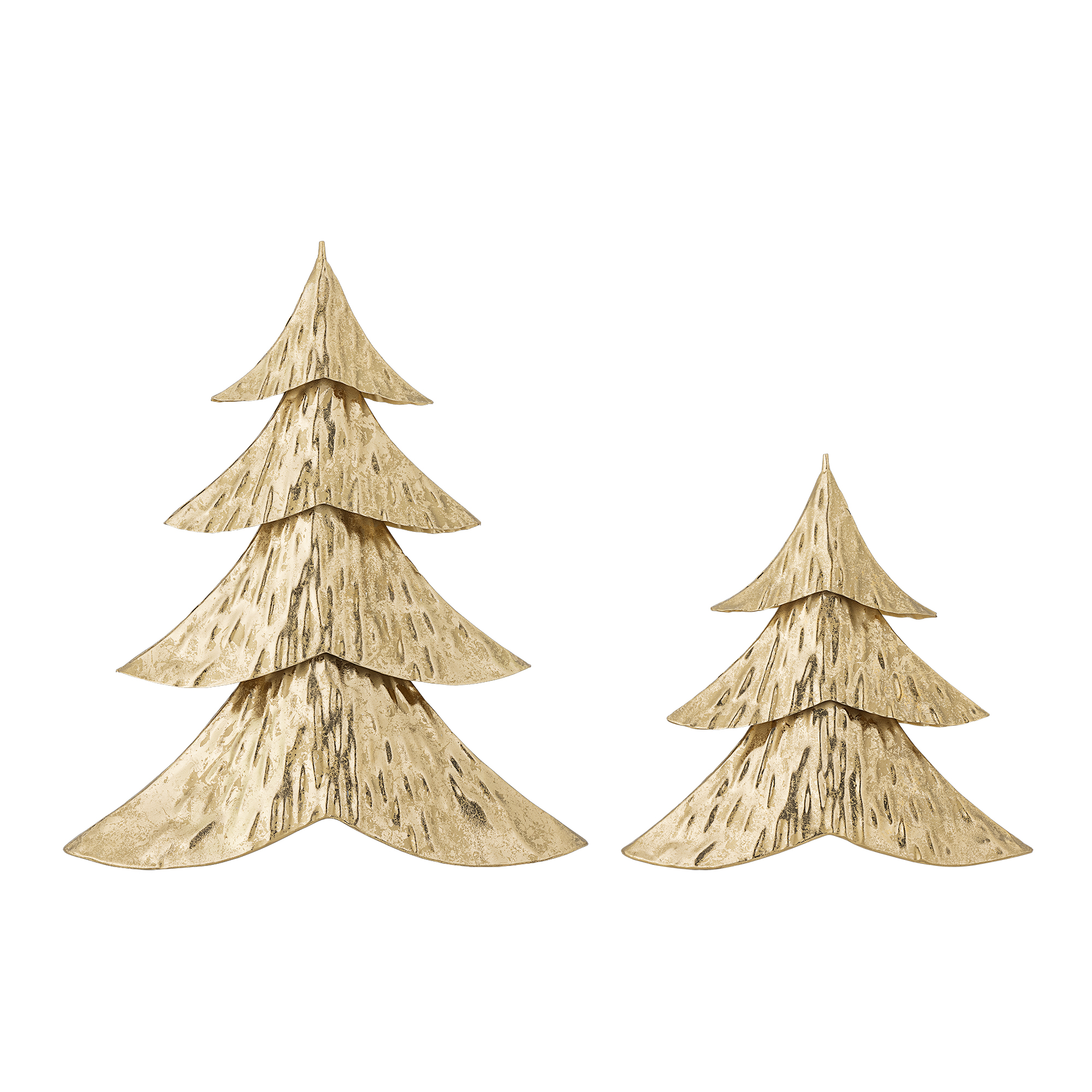 Bloomingville - Kaiam Dekotræ, Guld, Metal, L23xH23,5xW5/L30xH37xW7 cm, Set of 2