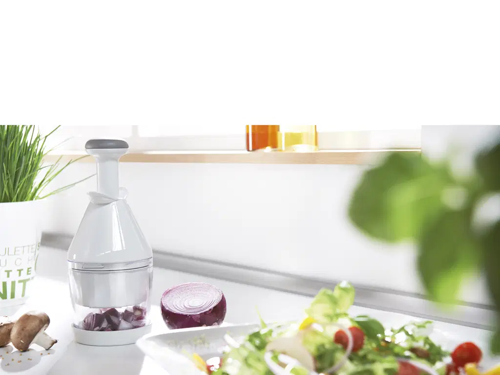 Leifheit Løghakker hvid plast