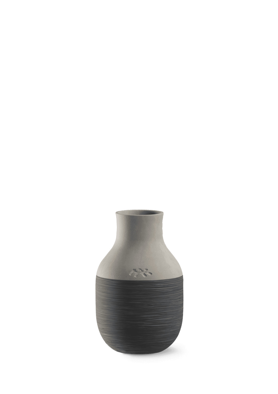 Kähler - Omaggio Circulare Vase H12.5 cm antracitgrå