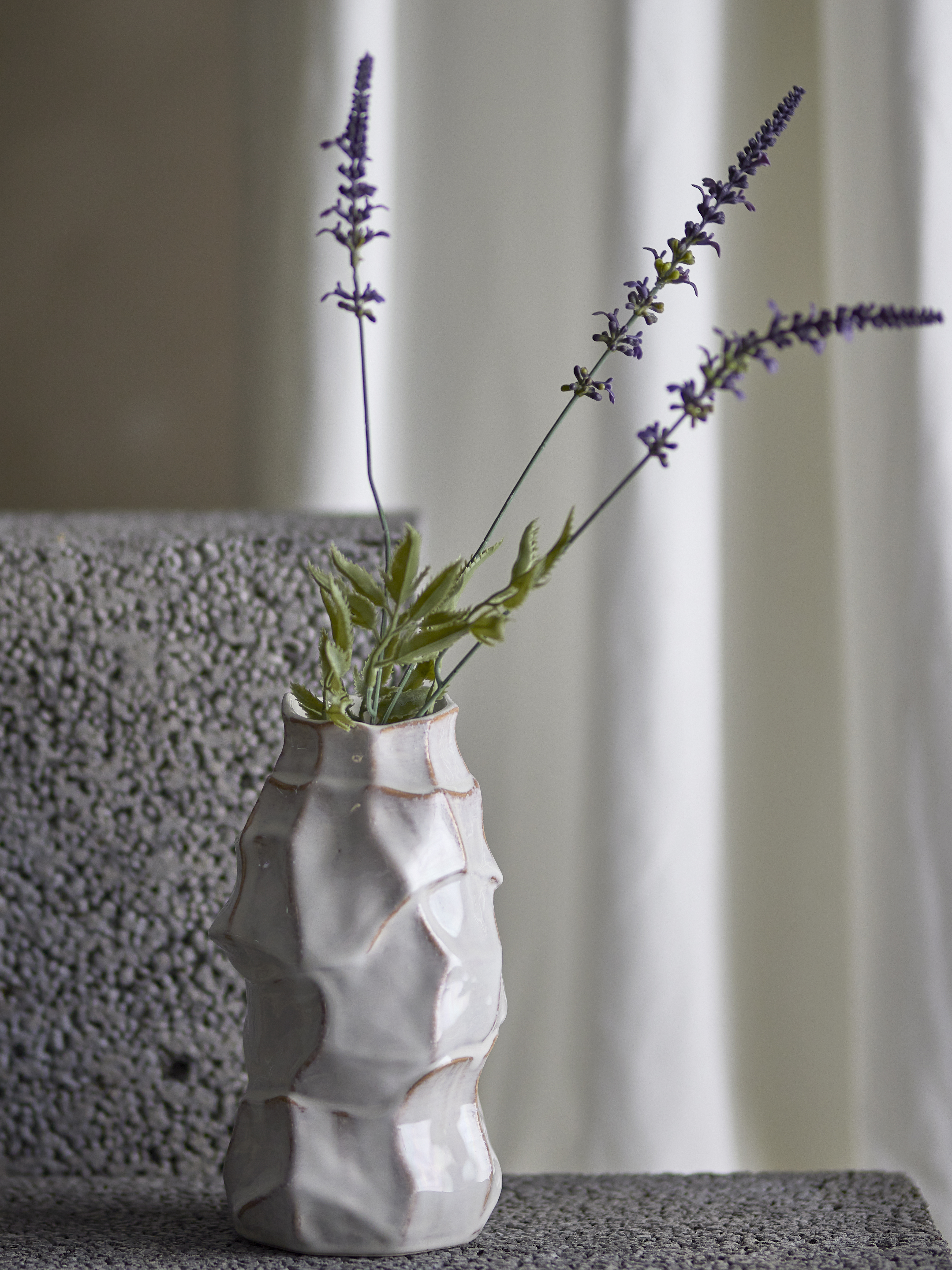 Lavender Stilk, Lilla, Kunstige Blomster, D10xH65 cm