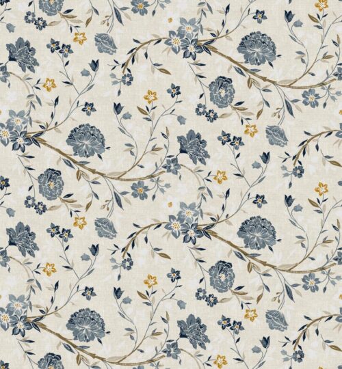 Engholm Textiles - Akryldug - Deva Blå - i metermål