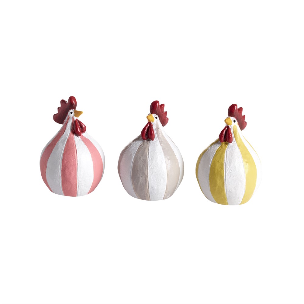 Nääsgränsgården - Høns Polka 3 stk, H.5,2cm