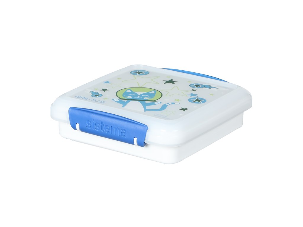 Sistema - Sandwich Box 450ml, Kids, Hvid