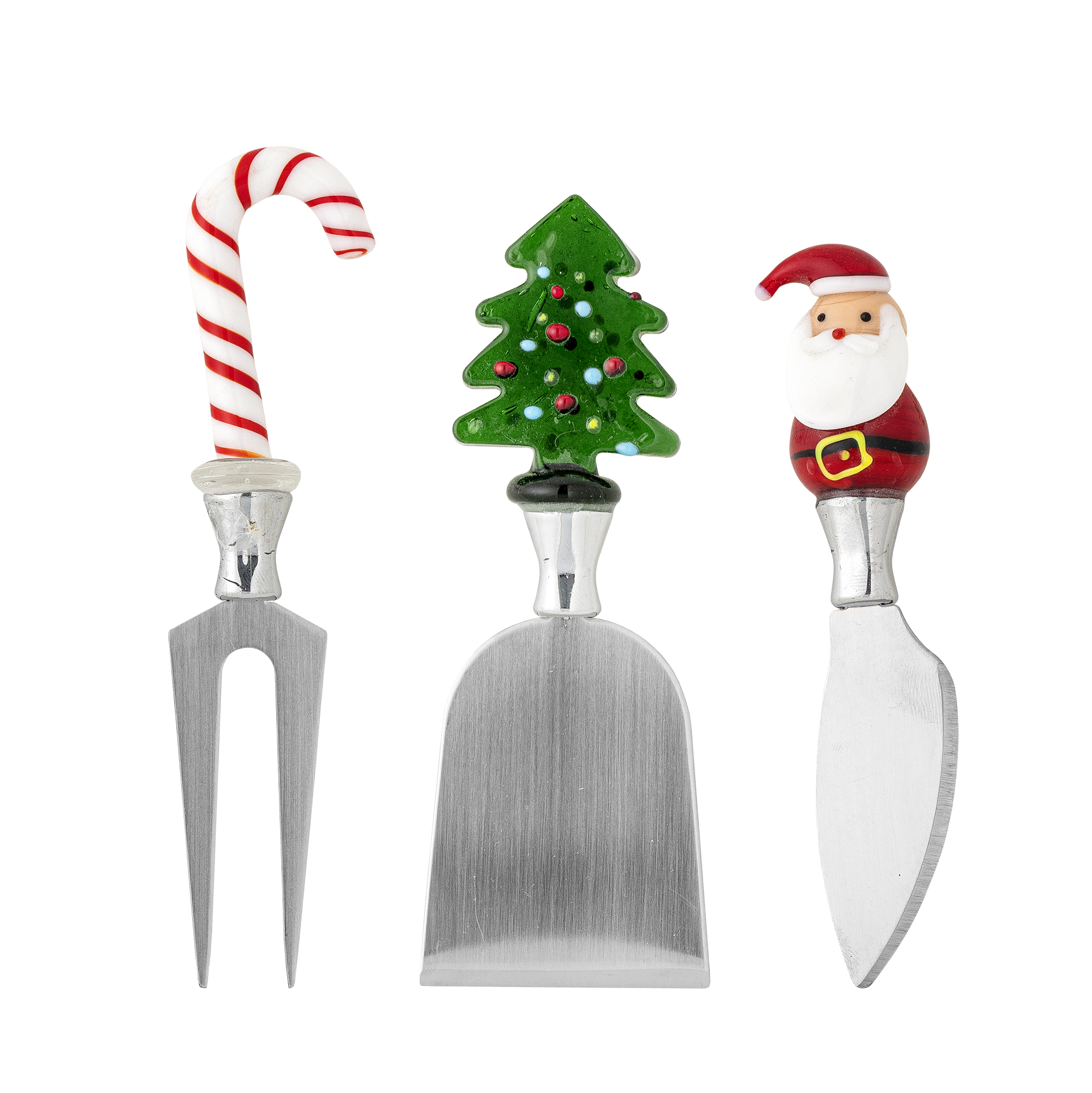 Bloomingville - Misa Ostesæt, Rød, Glas, L19,5xH4,5xW17 cm, Set of 3