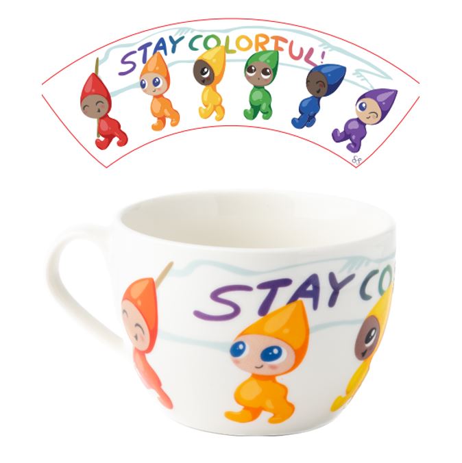 Nääsgränsgården - Mug Stay colorful H.8cm, 49cl