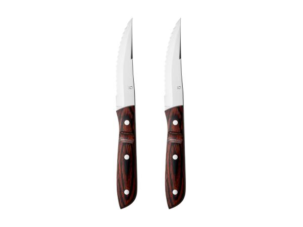 Gense - Old farmer classic Steakkniv xl 23,5 cm 2 stk. Træ/Stål
