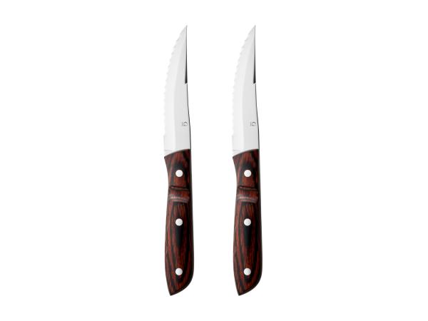 Gense - Old farmer classic Steakkniv xl 23,5 cm 2 stk. Træ/Stål