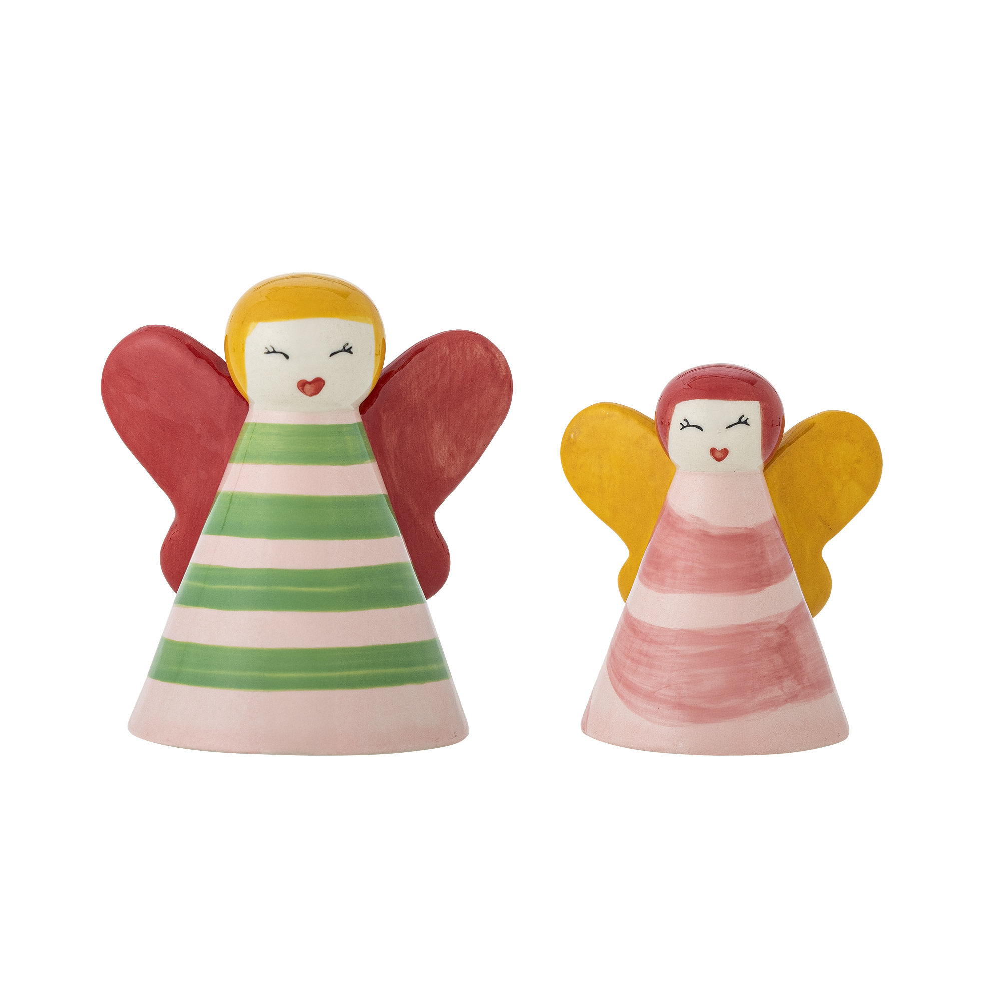 Bloomingville - Caramella Deko, Multifarvet, Stentøj, L7xH8xW6/L9xH10xW7 cm , Set of 2