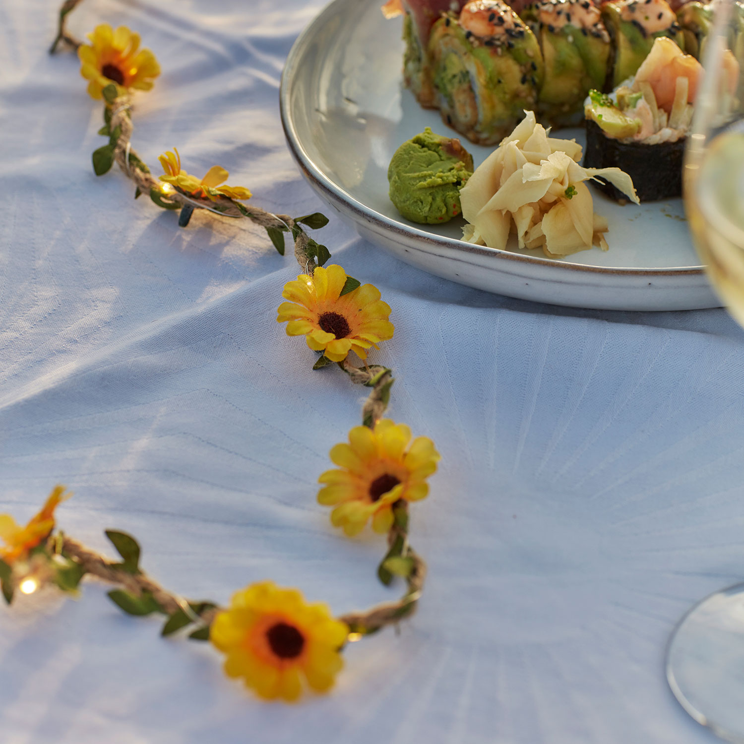 Sirius - Flora lyskæde, 20LED, Gul 2m