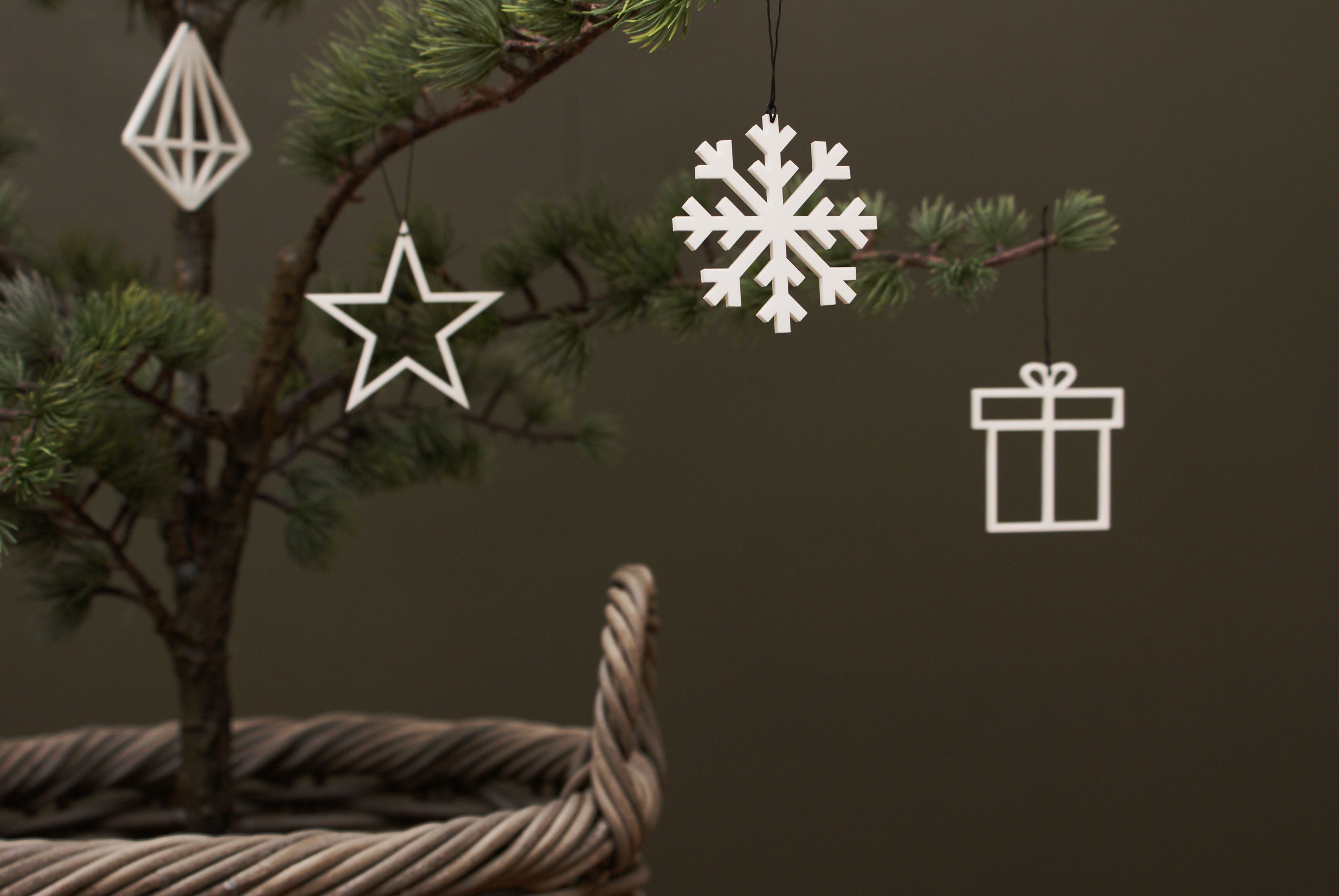 Julegave, Sort - 2 stk. Julegave, Sort - 2 stk.