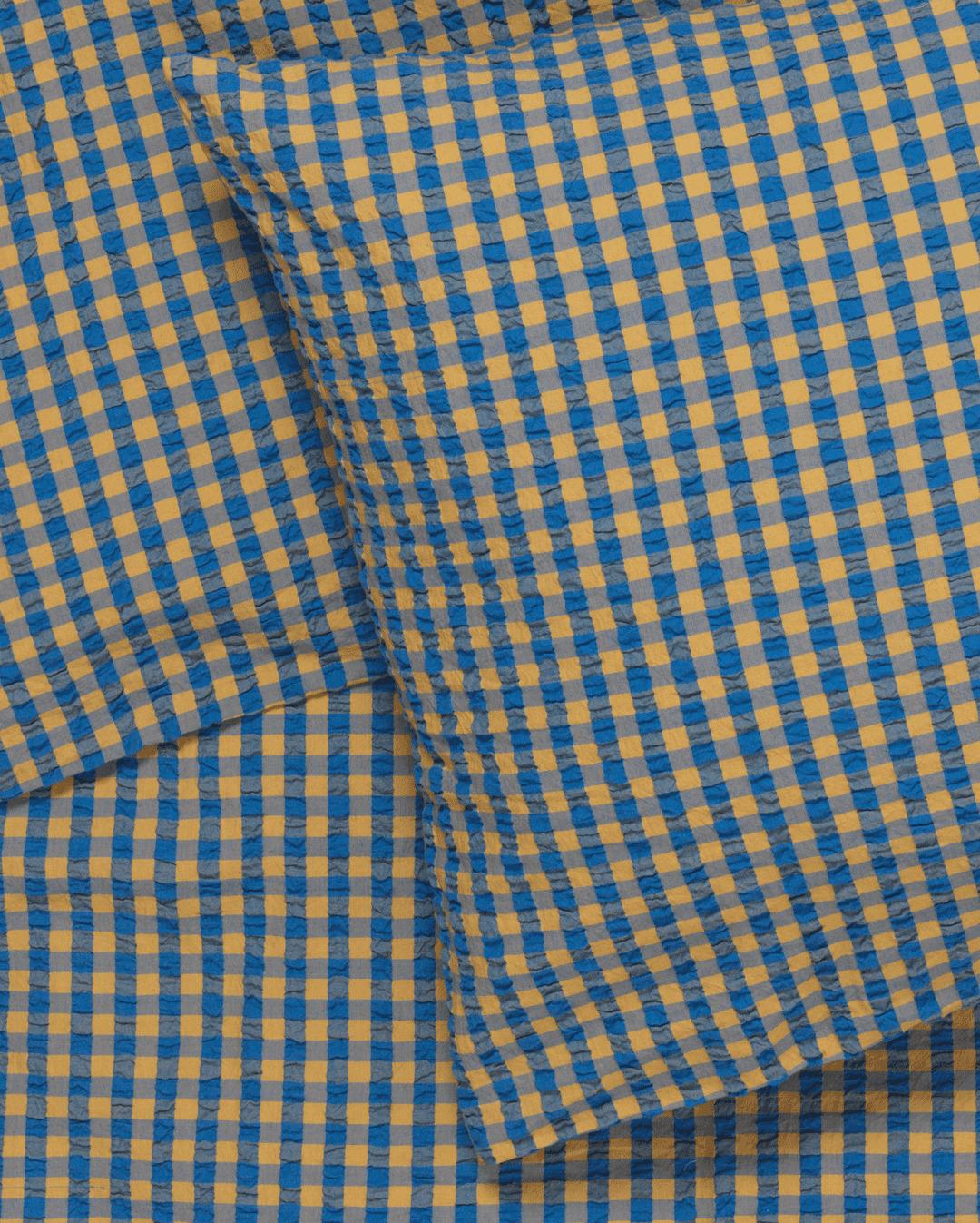 Bæk&Bølge Sengetøj 140x220 cm blå/okker Bæk&Bølge Sengetøj 140x220 cm blå/okker