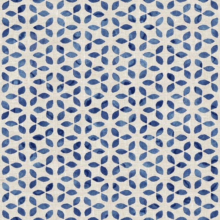 Engholm Textiles - Akryldug med antislip - Marino Blå - i metermål