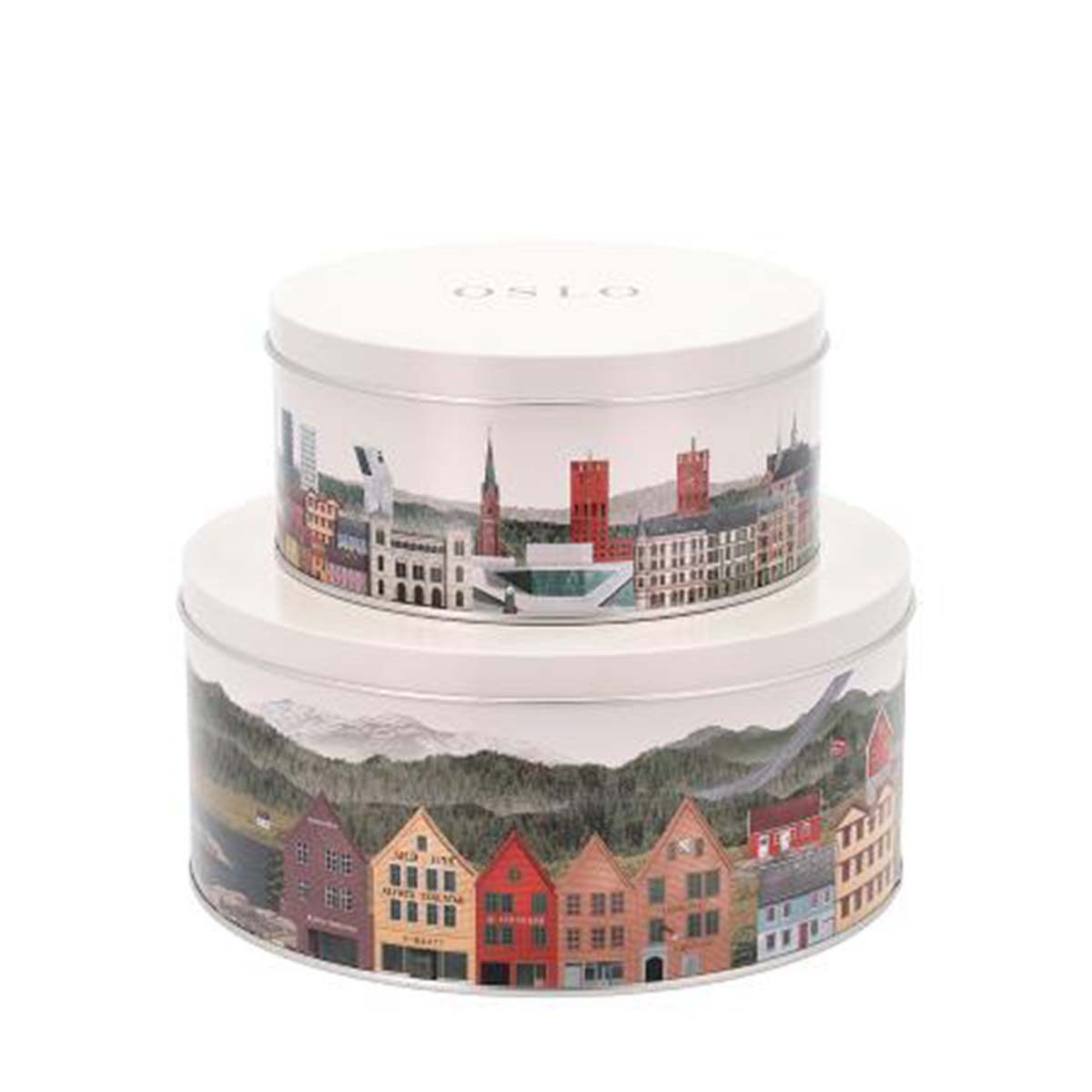 Martin Schwartz Norge/Oslo Kagedåsesæt 2 stk. Martin Schwartz Norge/Oslo Kagedåsesæt 2 stk.