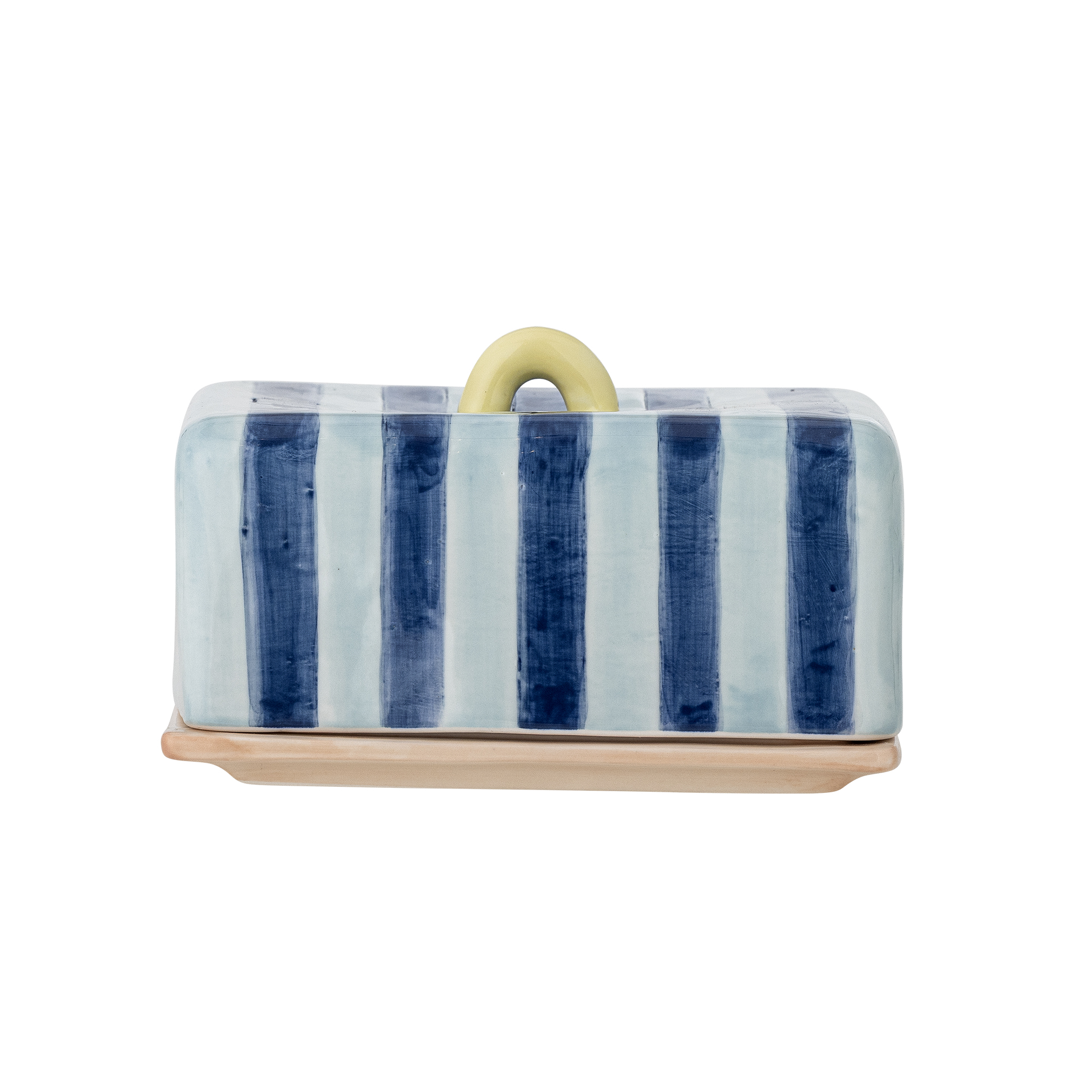 Bloomingville - Phoenix Smørboks, Multifarvet, Stentøj, L14,5xH9,5xW11,5 cm billede