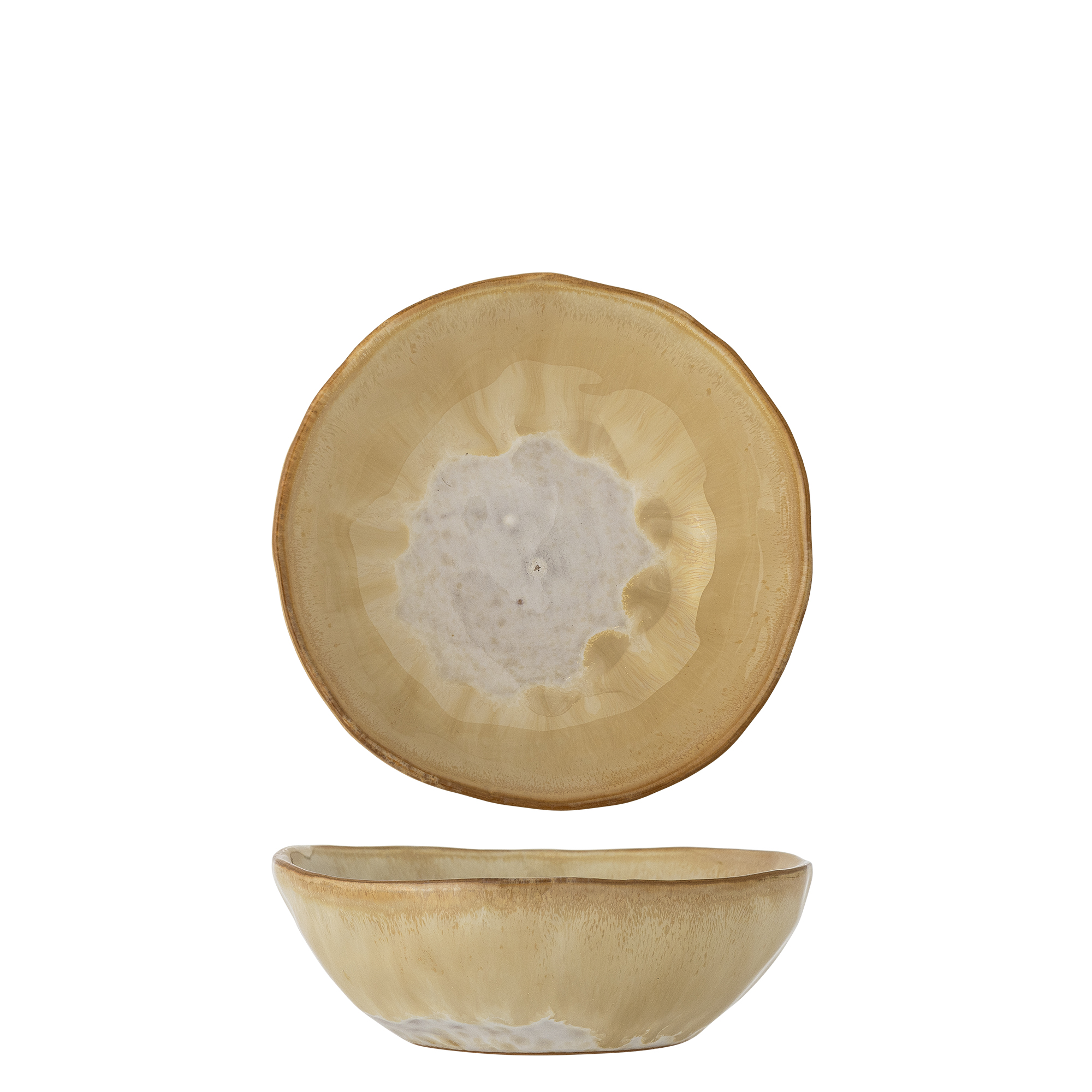 Bloomingville - Nara Skål, Natur, Stentøj, D13xH4,5 cm billede