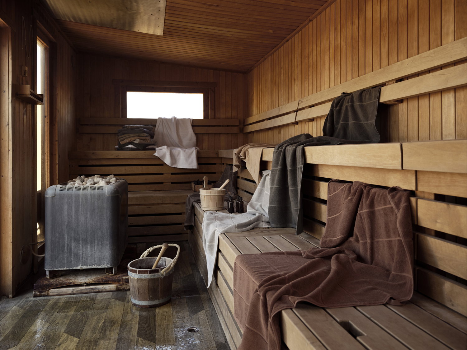 Håndklæde Sauna 50x100 Taupe