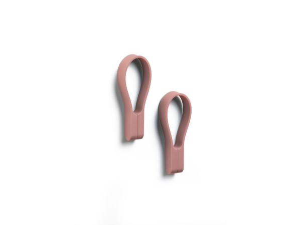 Zone Denmark Loop magnet Håndklædestrop 9 cm 2 stk. Peach Red