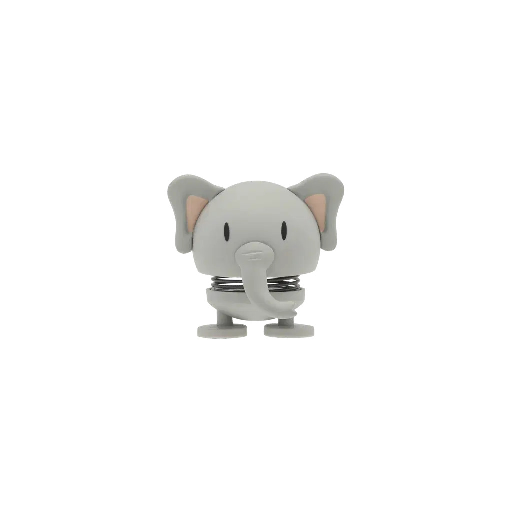 Hoptimist Soft Elephant - 7,6 cm - Grå