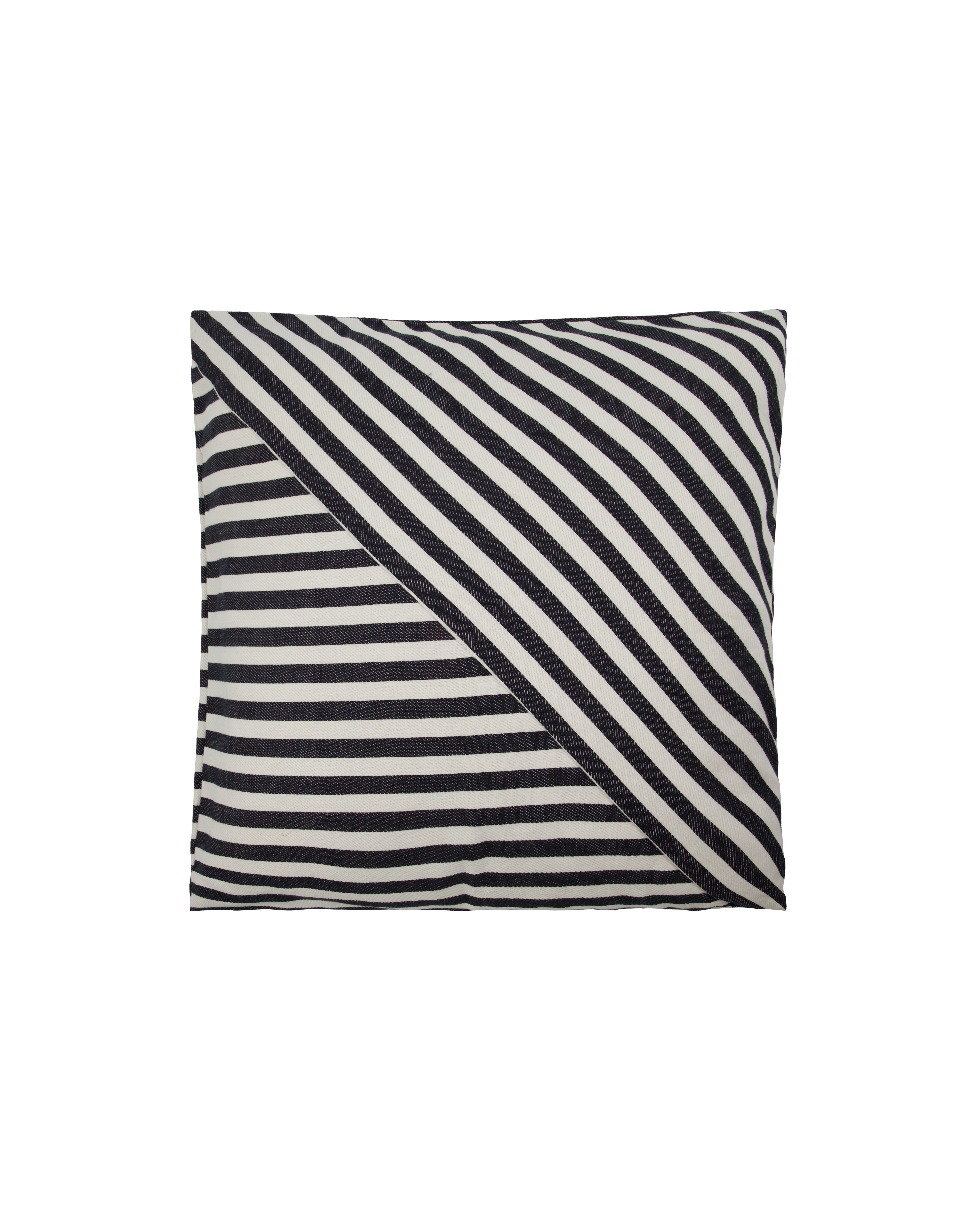 House Doctor - Pudebetræk, Azy, Sort, Råhvid