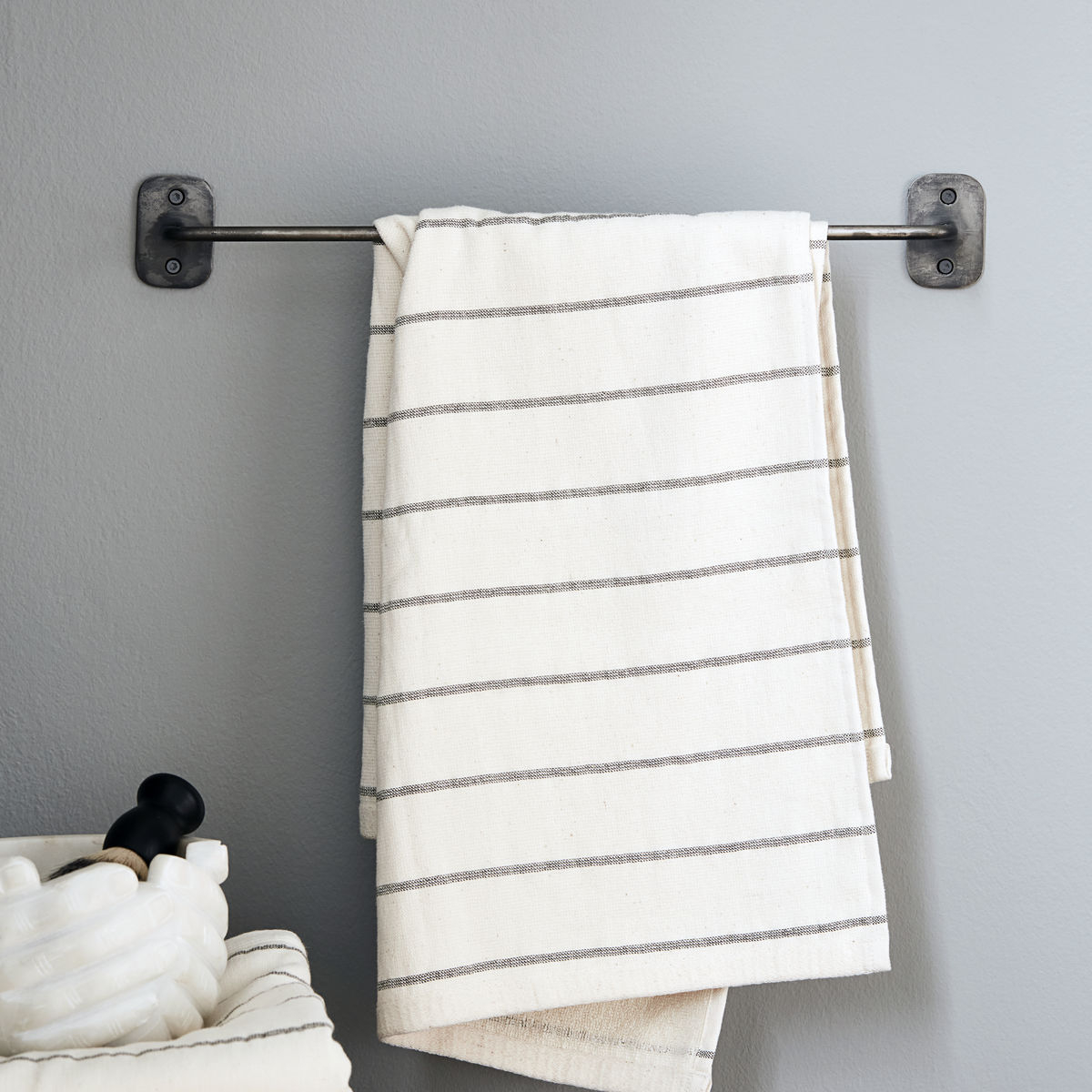 Håndklædestang, Pati, L 40 cm, sort antik