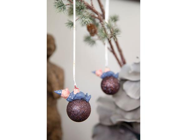 Medusa-Copenhagen My first Christmas Boy Julekugle Dia. 5 x 11 cm Blå Medusa-Copenhagen My first Christmas Boy Julekugle Dia. 5 x 11 cm Blå