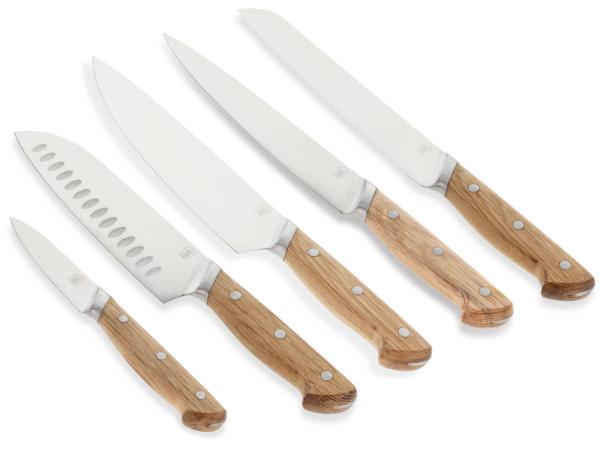 Morsø -  Foresta Knivsæt 5 dele Eg/Rustfrit stål