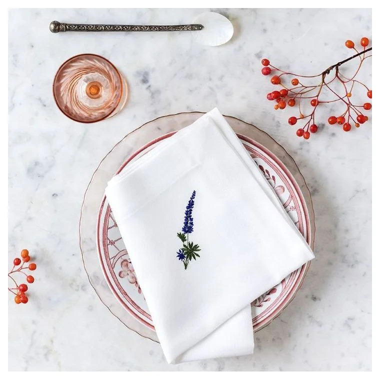 Langkilde & Søn - Flora serviet med lupin