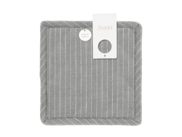 Södahl organic Line Grydelapper 20 x 20 cm 2 stk. Stone Grey