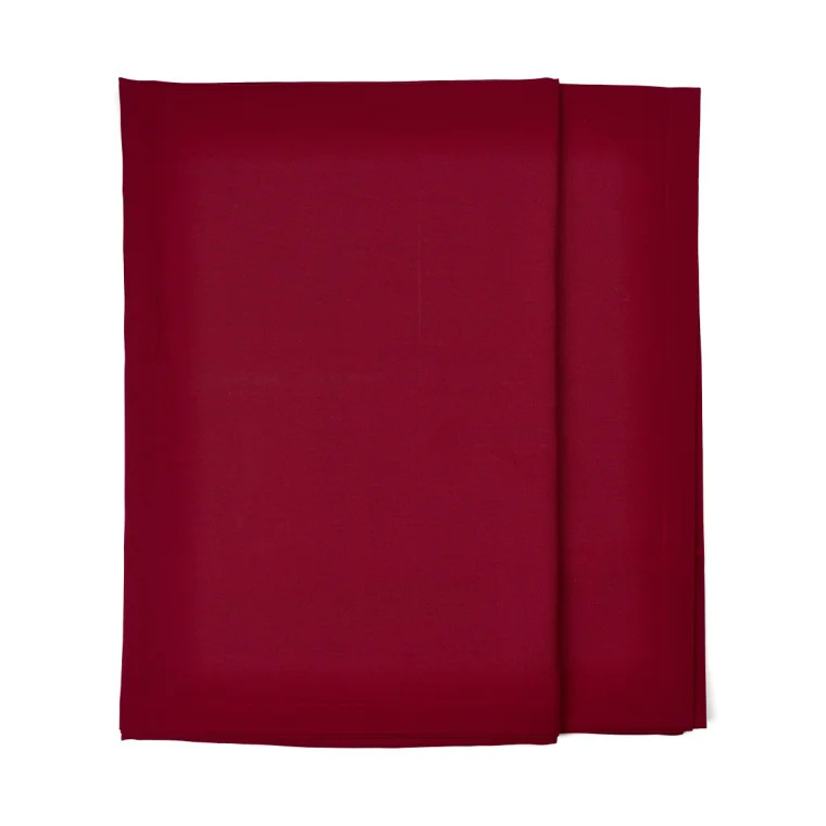 Rød stofdug med hulsøm (140 x 240cm)